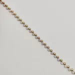 Sárga arany virágos köves karlánc