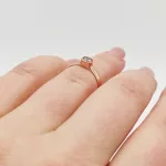 Rozé arany egy köves gyűrű