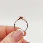 Rozé arany egy köves gyűrű