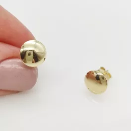 Sárga arany egyszerű kerek fülbevaló