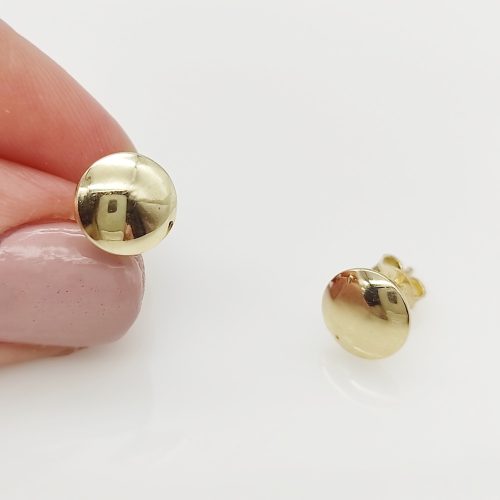 Sárga arany egyszerű kerek fülbevaló