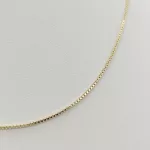 Sárga arany kocka nyaklánc - 45 cm