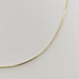 Sárga arany kocka nyaklánc - 45 cm