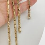 Sárga arany modern férfi nyaklánc