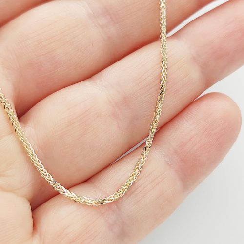 Sárga arany barbara nyaklánc - 40 cm