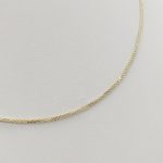 Sárga arany barbara nyaklánc - 40 cm