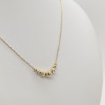 Sárga arany metszett bogyós nyaklánc