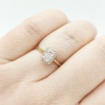 Sárga arany gyűrű fehér cirkóniával