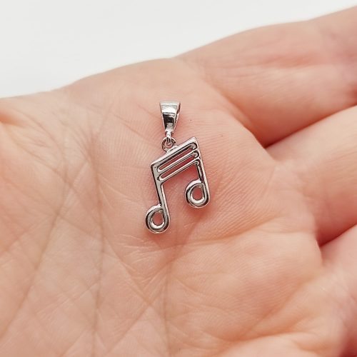 Fehér arany hangjegy medál