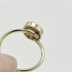 Sárga arany modern sokköves gyűrű