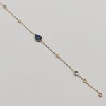 Sárga arany karlánc topázzal