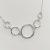 Fehér arany nyaklánc karikákkal