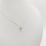 Sárga arany nyaklánc kereszt medállal