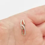 Sárga arany medál gyémánttal