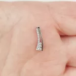 Fehér arany medál gyémántokkal