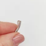 Fehér arany medál gyémántokkal