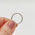 Sárga arany sorköves gyűrű gyémánttal