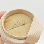 Sárga arany gyűrű gyémánttal