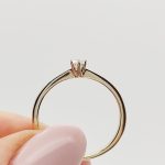 Sárga arany gyűrű gyémánttal