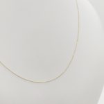 Sárga arany vékony anker nyaklánc - 42 cm