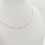 Sárga arany vékony anker nyaklánc - 40-45 cm