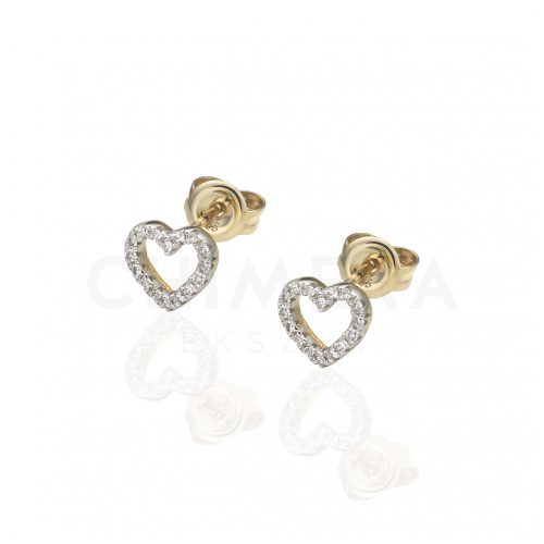 Arany fülbevaló gyémánttal