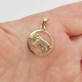 Sárga arany horoszkóp medál - Kos