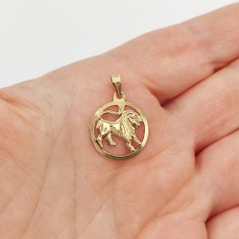 Sárga arany horoszkóp medál - Oroszlán