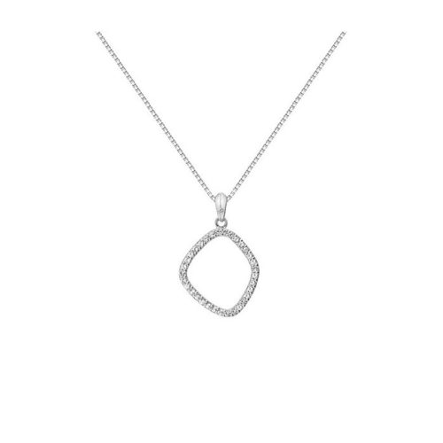 Ezüst nyaklánc gyémánttal