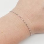 Ezüst anker karlánc