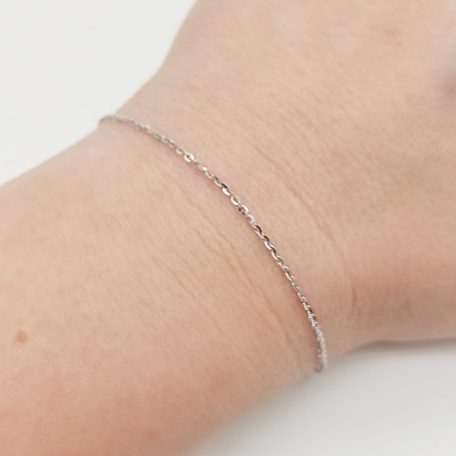 Ezüst anker karlánc