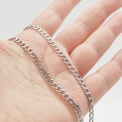 Férfi ezüst pancer nyaklánc