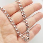 Férfi ezüst pancer nyaklánc