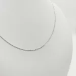 Ezüst medálozható anker nyaklánc - 42 cm