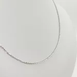 Ezüst medálozható anker nyaklánc - 42 cm