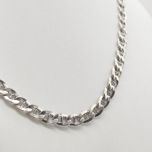 Ezüst üreges pálcás pancer nyaklánc