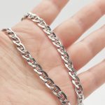 Ezüst üreges pálcás pancer nyaklánc