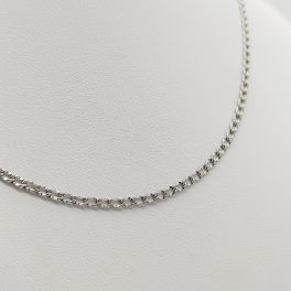 Ezüst tömör metszett pancer nyaklánc