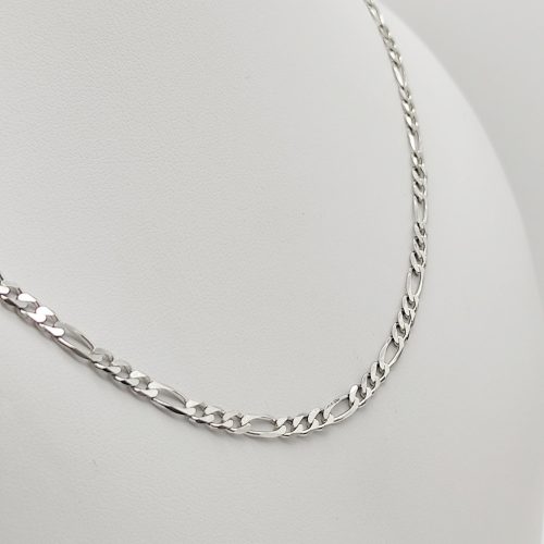 Ezüst tömör figaro nyaklánc