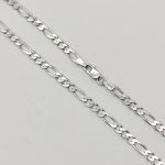 Ezüst tömör figaro nyaklánc