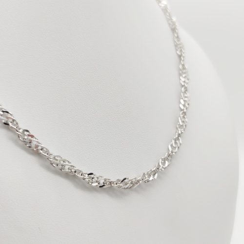 Ezüst tömör hamis walles nyaklánc