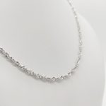 Ezüst tömör hamis walles nyaklánc