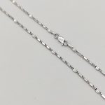 Ezüst modern fényes nyaklánc