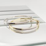 Sárga arany karperec gyémánttal