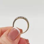 Sárga arany gyűrű gyémánttal