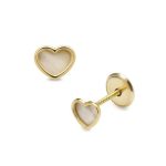 Lisa sárga arany szív fülbevaló