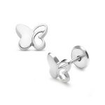 Lisa fehér arany pillangó fülbevaló