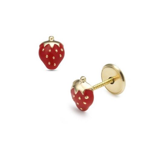 Lisa sárga arany kis eperke fülbevaló