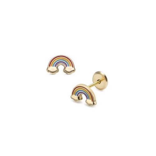 Lisa sárga arany szivárvány fülbevaló