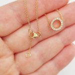 Sárga arany karlánc gyémántokkal